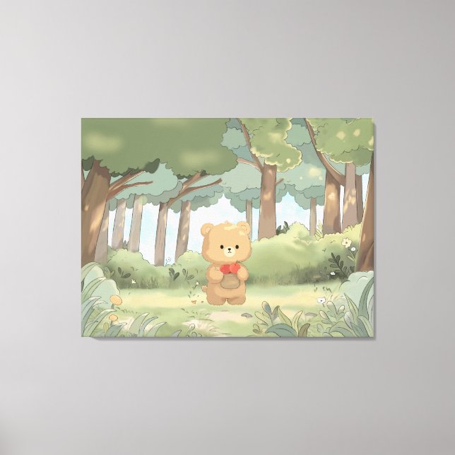 Bear necessities canvas print (Front)