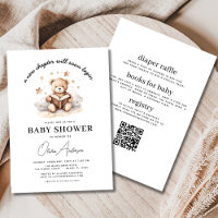 Bear New Chapter Begins Boy All in One Baby Shower
