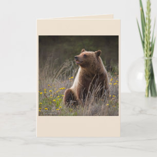 Bear Note Card - blank