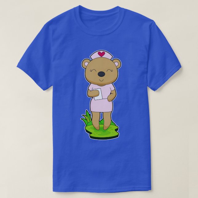 Bear Nurse Note T-Shirt (Design Front)