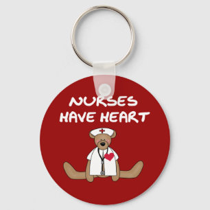 Bear Nurses Have Heart T-shirts and Gifts Keychain