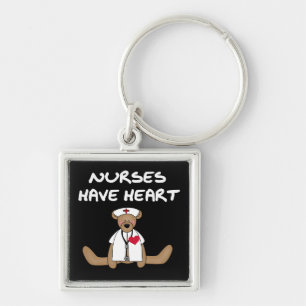 Bear Nurses Have Heart T-shirts and Gifts Keychain