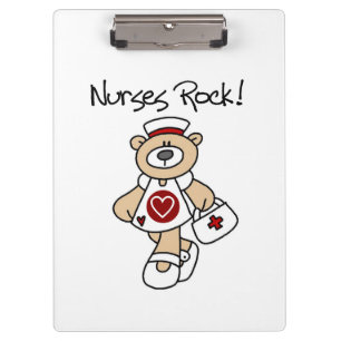 Bear Nurses Rock Clipboard