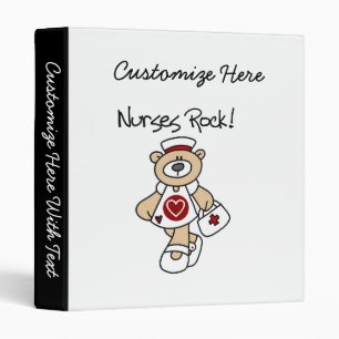 Bear Nurses Rock T-shirts and Gifts Binder