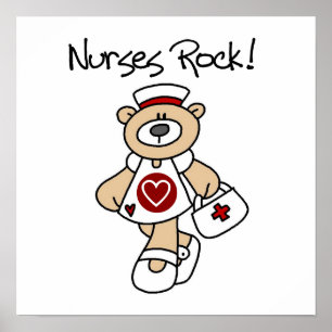 Bear Nurses Rock T-shirts and Gifts Poster