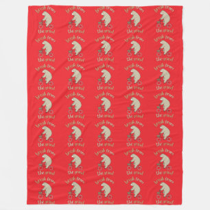 Bear On A Bike Fleece Blanket