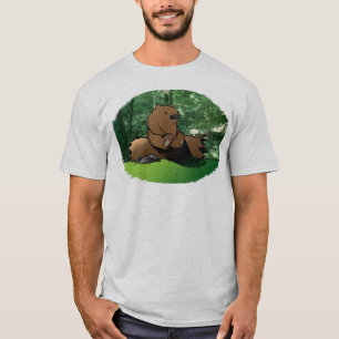 Bear On A Log T-Shirt