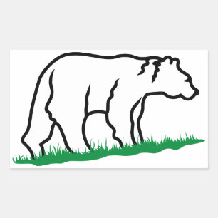 Bear Outline Sticker