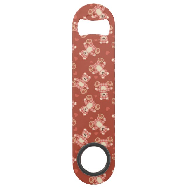 bear patchwork pattern bar key (Front)