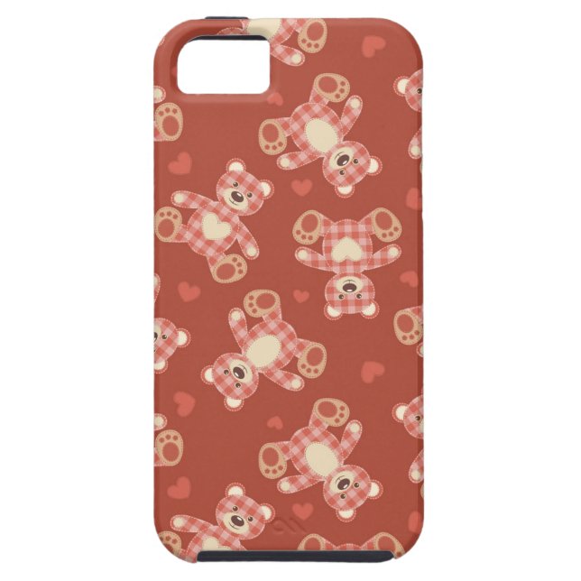bear patchwork pattern Case-Mate iPhone case (Back)