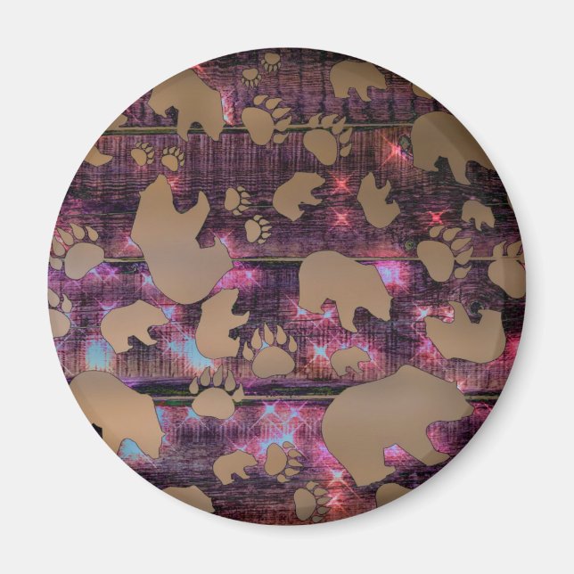 Bear Pattern Magnet (Front)