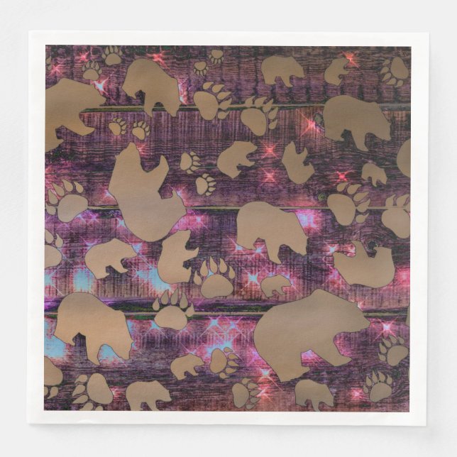 Bear Pattern Napkin (Front)