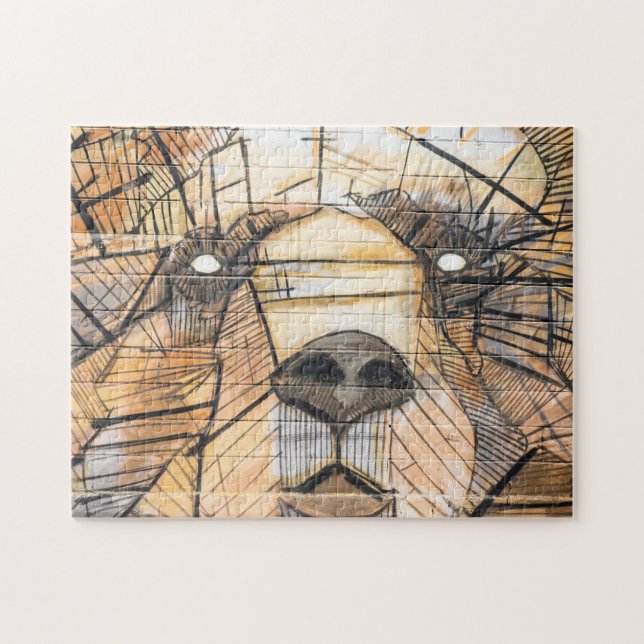 Bear Pattern Puzzles Mural Artwork Complex Jigsaw (Horizontal)