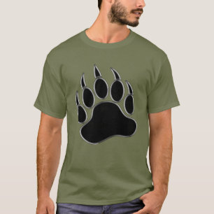 Bear Paw /Claw Silver lining - Fatigue Green Shirt