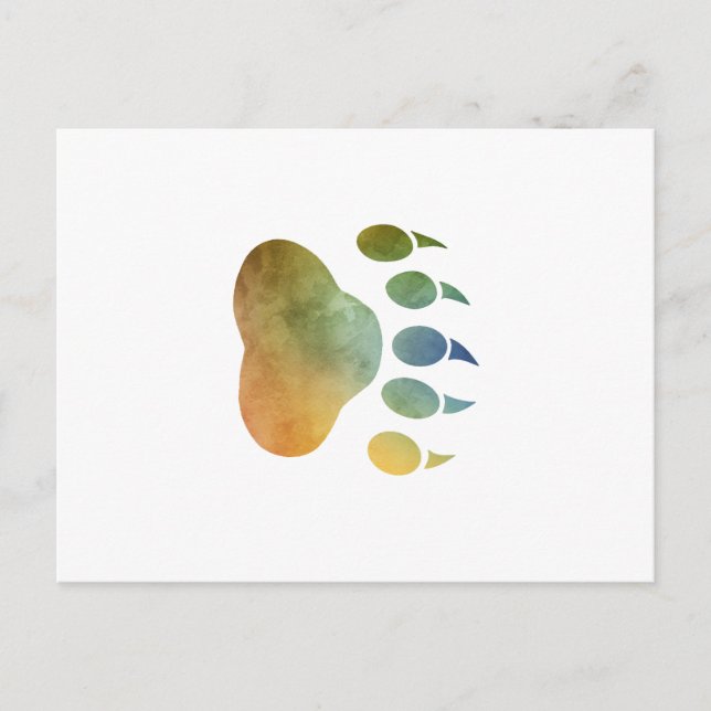 Bear Paw Postcard (Front)