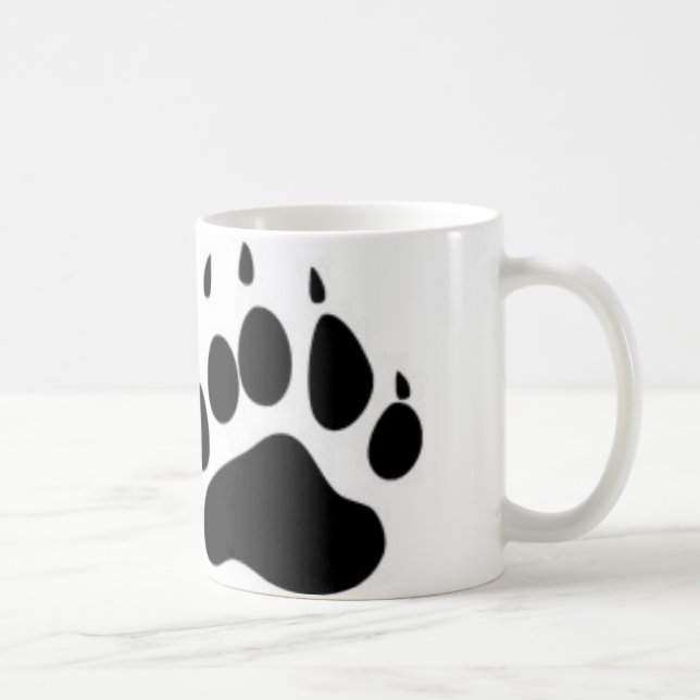 Bear Paw Print Coffee Mug (Right)