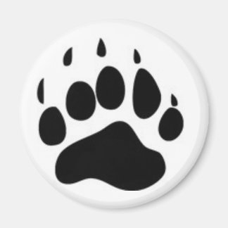 Bear Paw Print Magnet