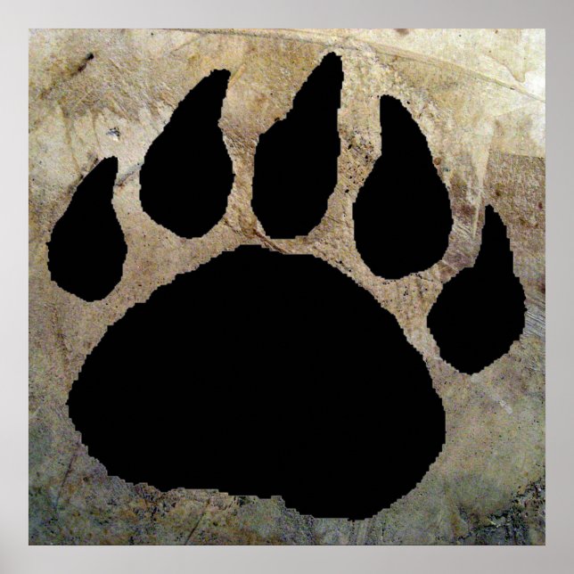 BEAR PAW PRINT POSTER (Front)