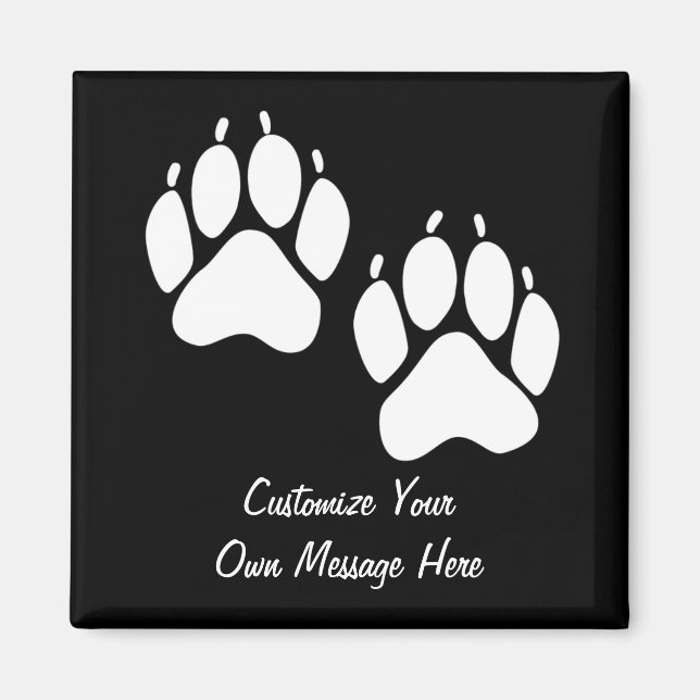 Bear Paw Prints Magnet (Front)