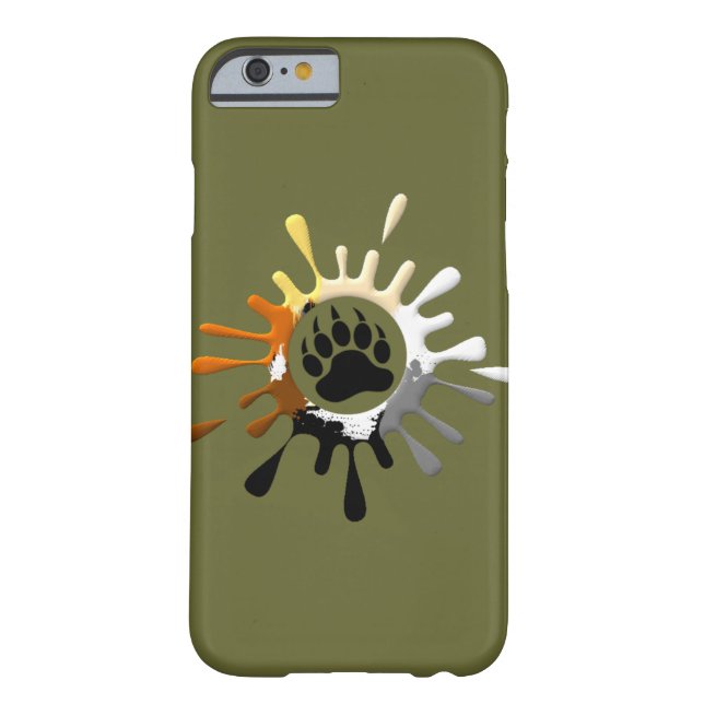 Bear Paw Splash Bear Pride Colours Case-Mate iPhone Case (Back)