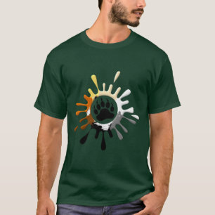 Bear Paw Splash gay Bears Pride T-Shirt