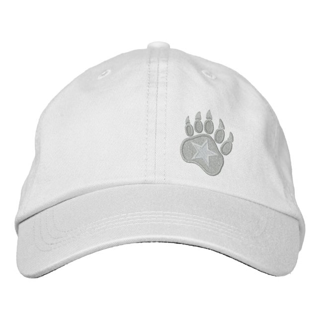 Bear Paw Wild Star Embroidery Embroidered Hat (Front)
