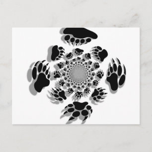 Bear Paws Postcard