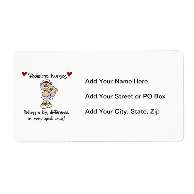 Bear Pediatric Nurses T-shirts and Gifts (Front)