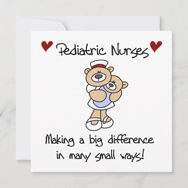 Bear Pediatric Nurses T-shirts and Gifts (Front)