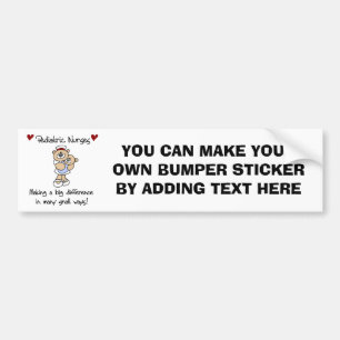 Bear Pediatric Nurses T-shirts and Gifts Bumper Sticker