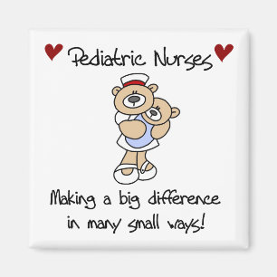 Bear Pediatric Nurses T-shirts and Gifts Magnet