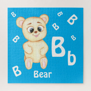 Bear personalize ABC: Letter B - Add Your Name Jigsaw Puzzle
