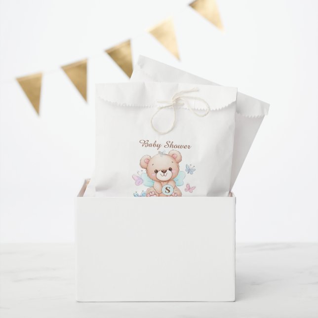Bear Personalized Baby Shower Favour Bag (Party)