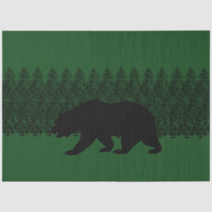 Bear Pine Forest Decoupage Craft Tissue Paper