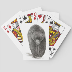Bear Playing Cards