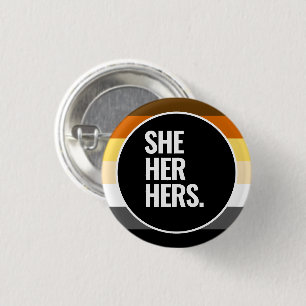 Bear Pride 1 Inch Round Button