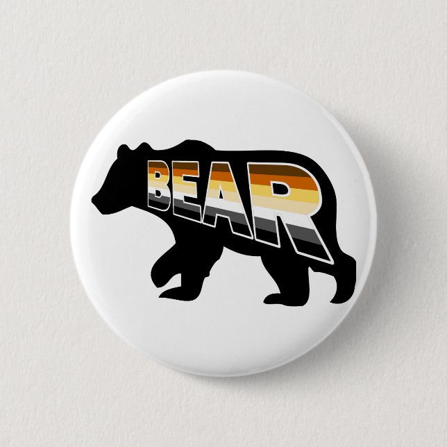 Bear Pride 2 Inch Round Button (Front)