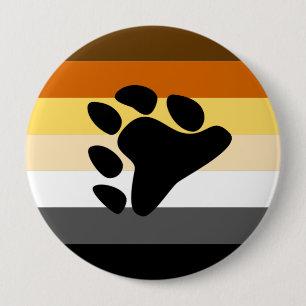 Bear Pride 4 Inch Round Button