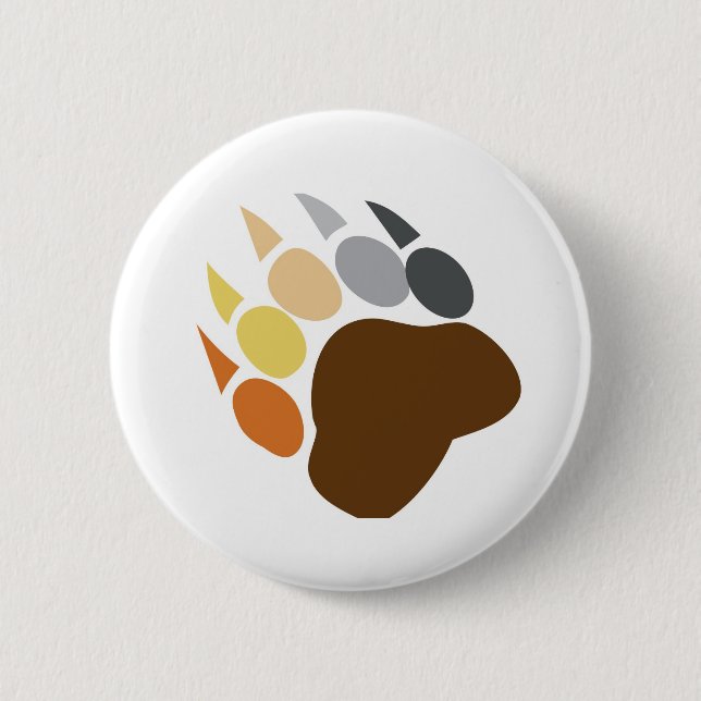 Bear Pride - Bear Claw 2 Inch Round Button (Front)