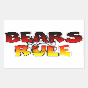 Bear Pride Bears Rule Sticker