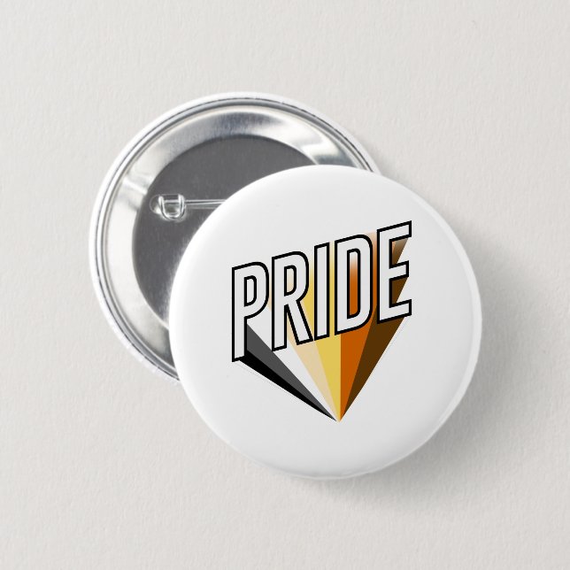 Bear Pride Burst 2 Inch Round Button (Front & Back)