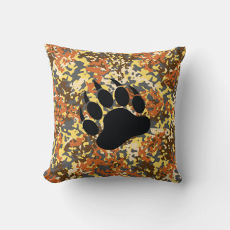 Bear Pride Camo Throw Pillow