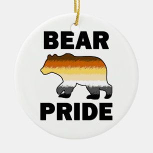 Bear Pride Ceramic Ornament