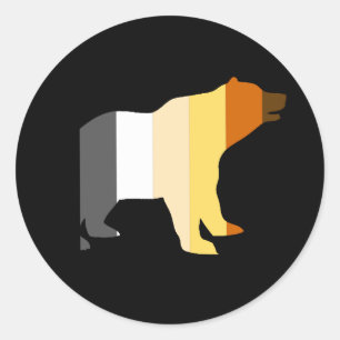 BEAR PRIDE - CLASSIC ROUND STICKER