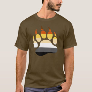 Bear Pride Colours Bear Paw T-Shirt