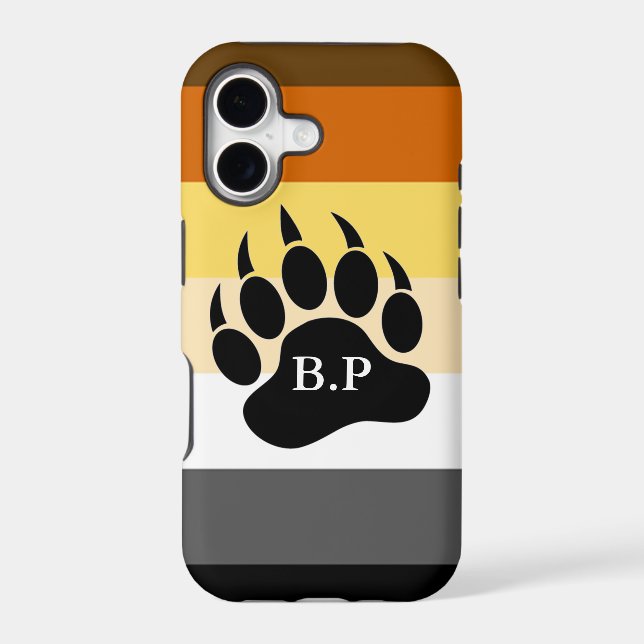 Bear Pride Colours Monogram Bear Paw (Back)