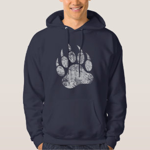 Bear Pride distressed Bear Paw HOT !!! Hoodie
