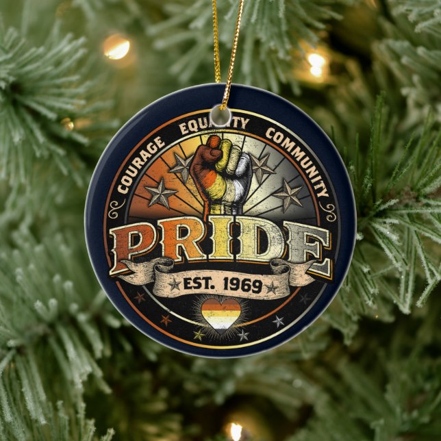 Bear Pride est. 1969 Ceramic Ornament (Tree)