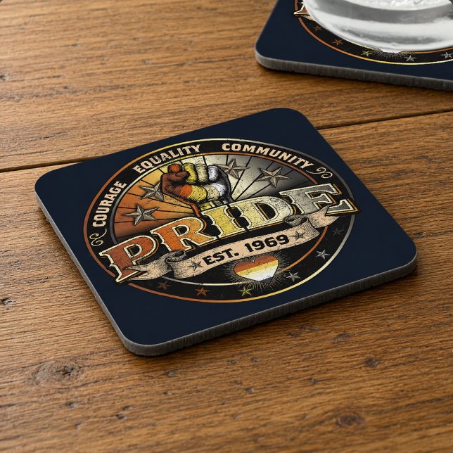Bear Pride est. 1969 Coaster (Creator Uploaded)