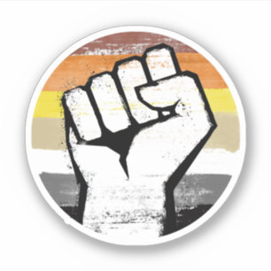 Bear Pride Fist Circle Print